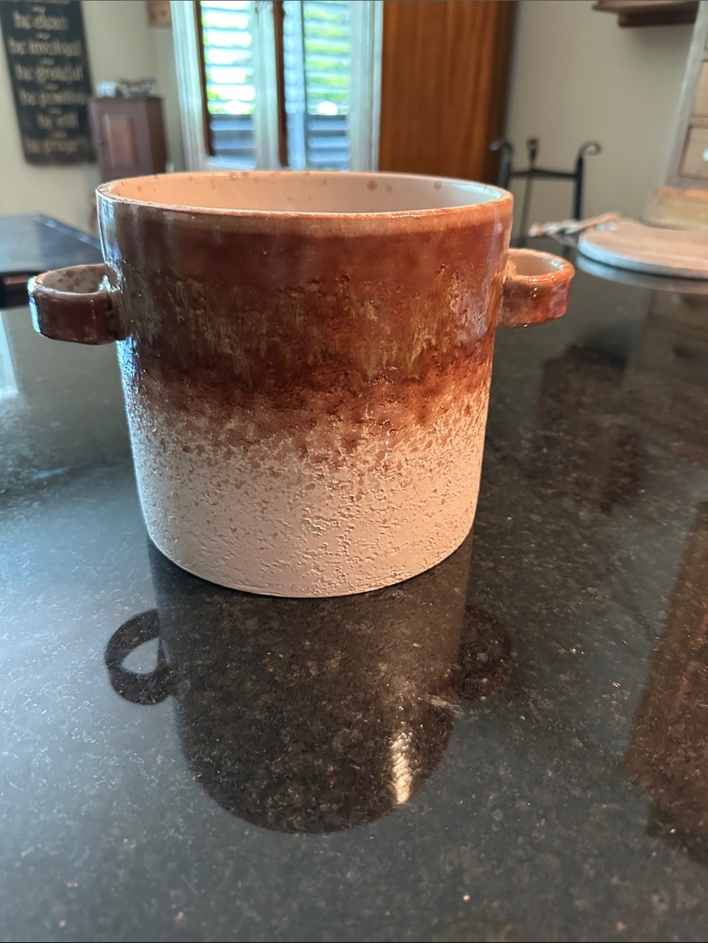 Antique  Brown Glazed stoneware